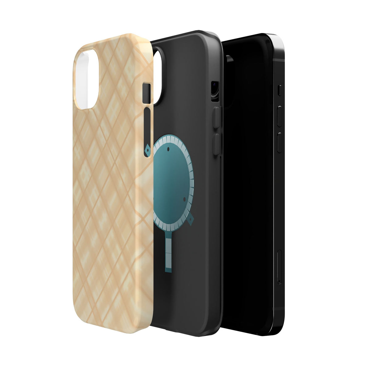 Checkered Butter Magnetic Impact-Resistant Case