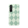 Mint Argyle Snap Phone Case