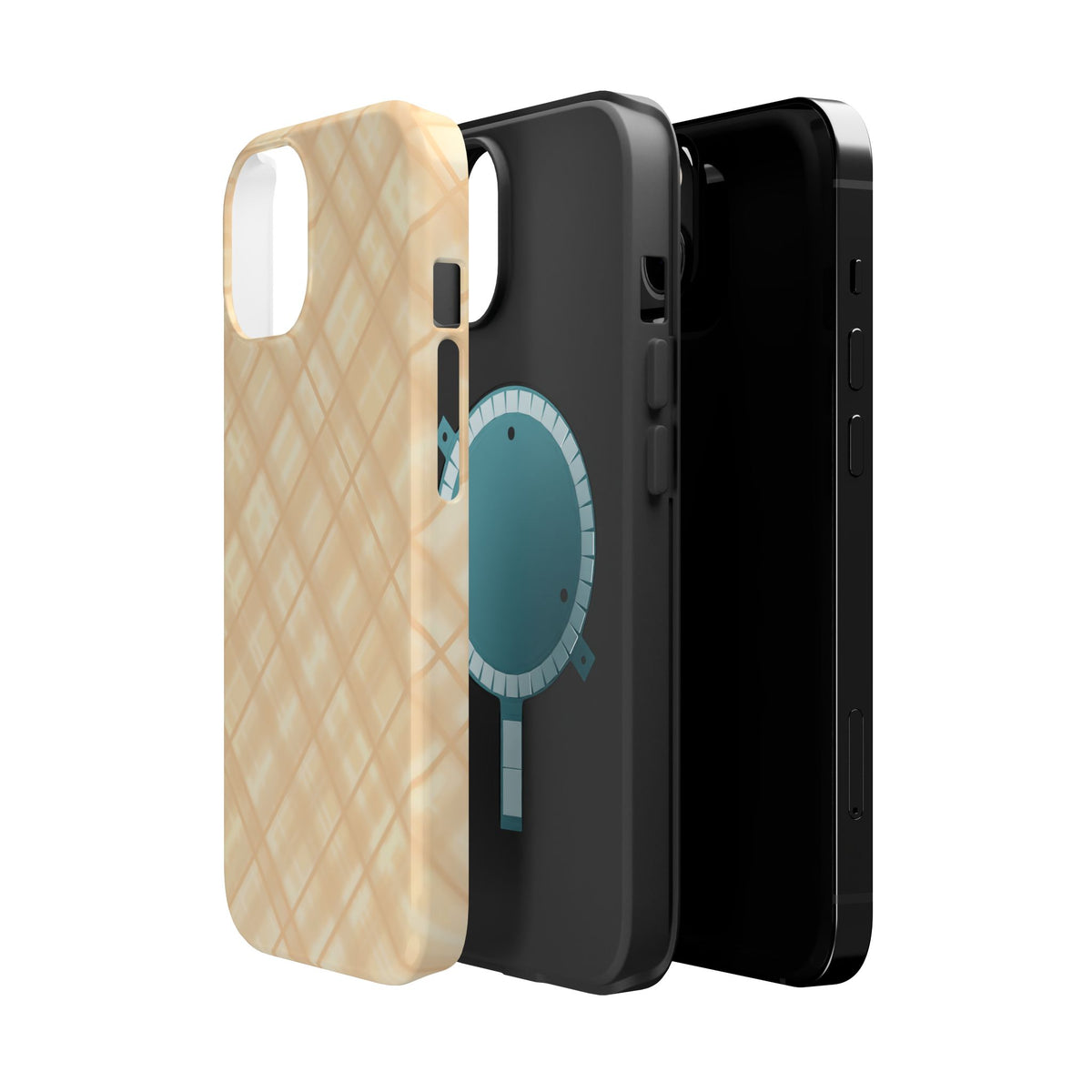 Checkered Butter Magnetic Impact-Resistant Case