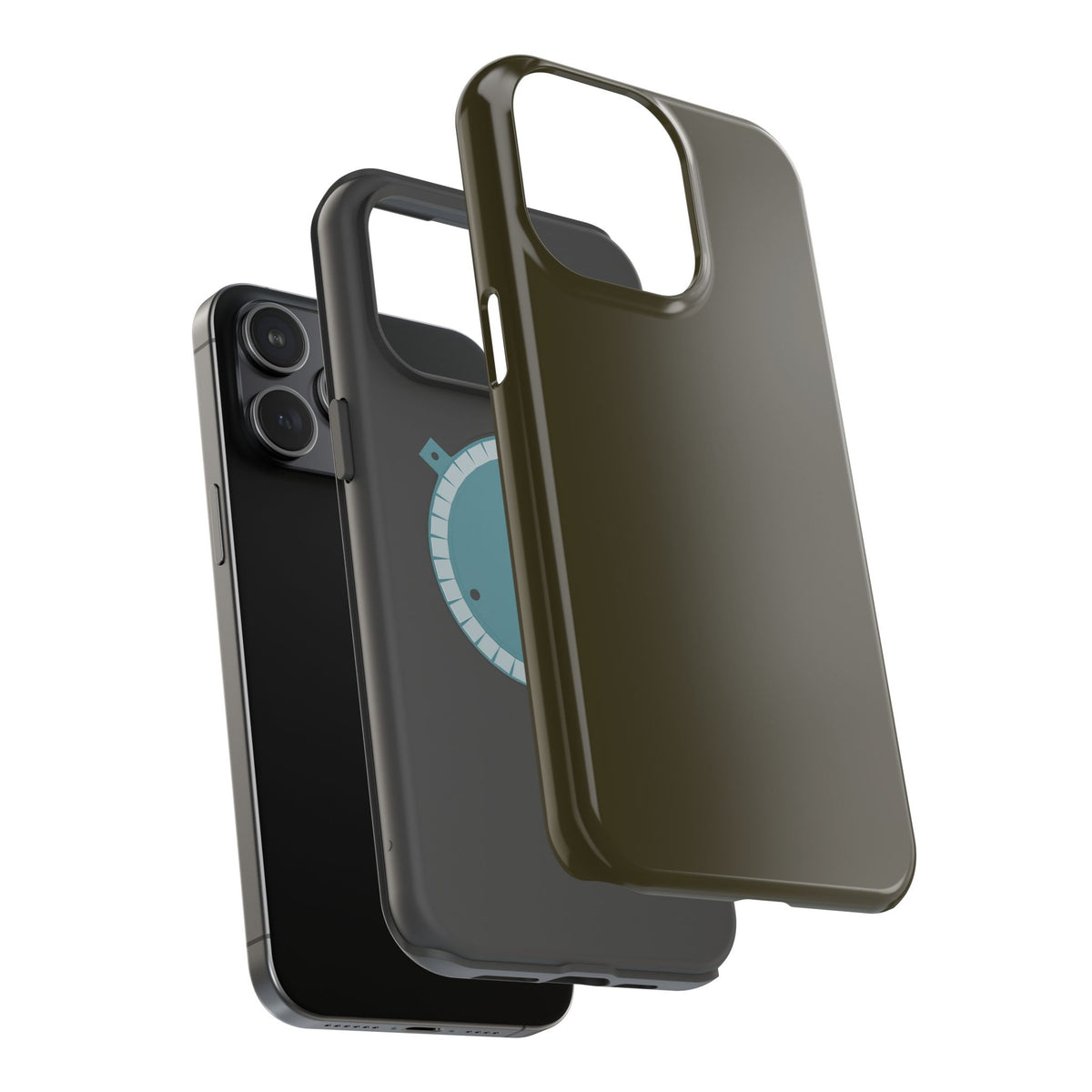 Dark Hennessey Brown Magnetic Impact-Resistant Phone Case