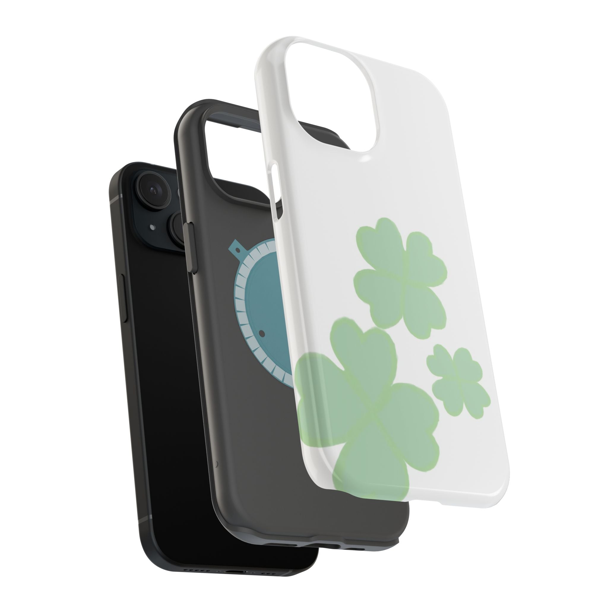 Green Clover Magnetic Impact-Resistant Case
