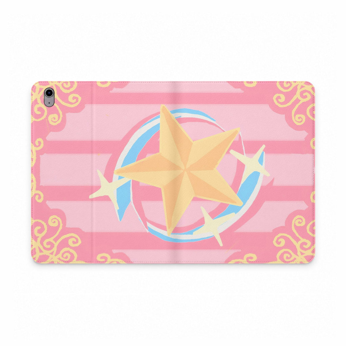 Pink Star Emblem Tablet Folio Case — Magical Girl Inspired Tablet Cover