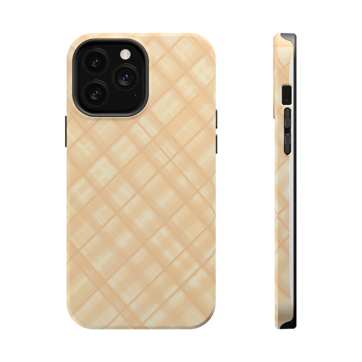 Checkered Butter Magnetic Impact-Resistant Case