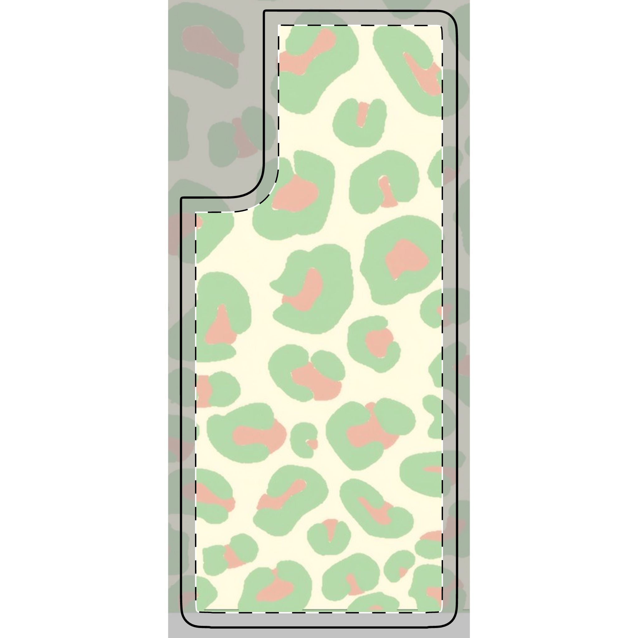 Pistachio and Strawberry Leopard Print Phone Case