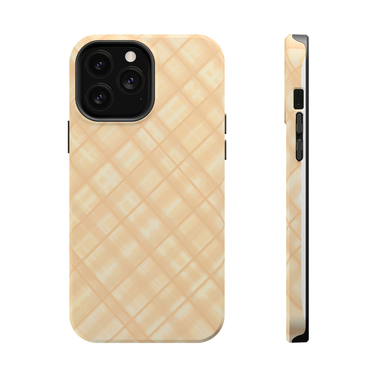 Checkered Butter Magnetic Impact-Resistant Case