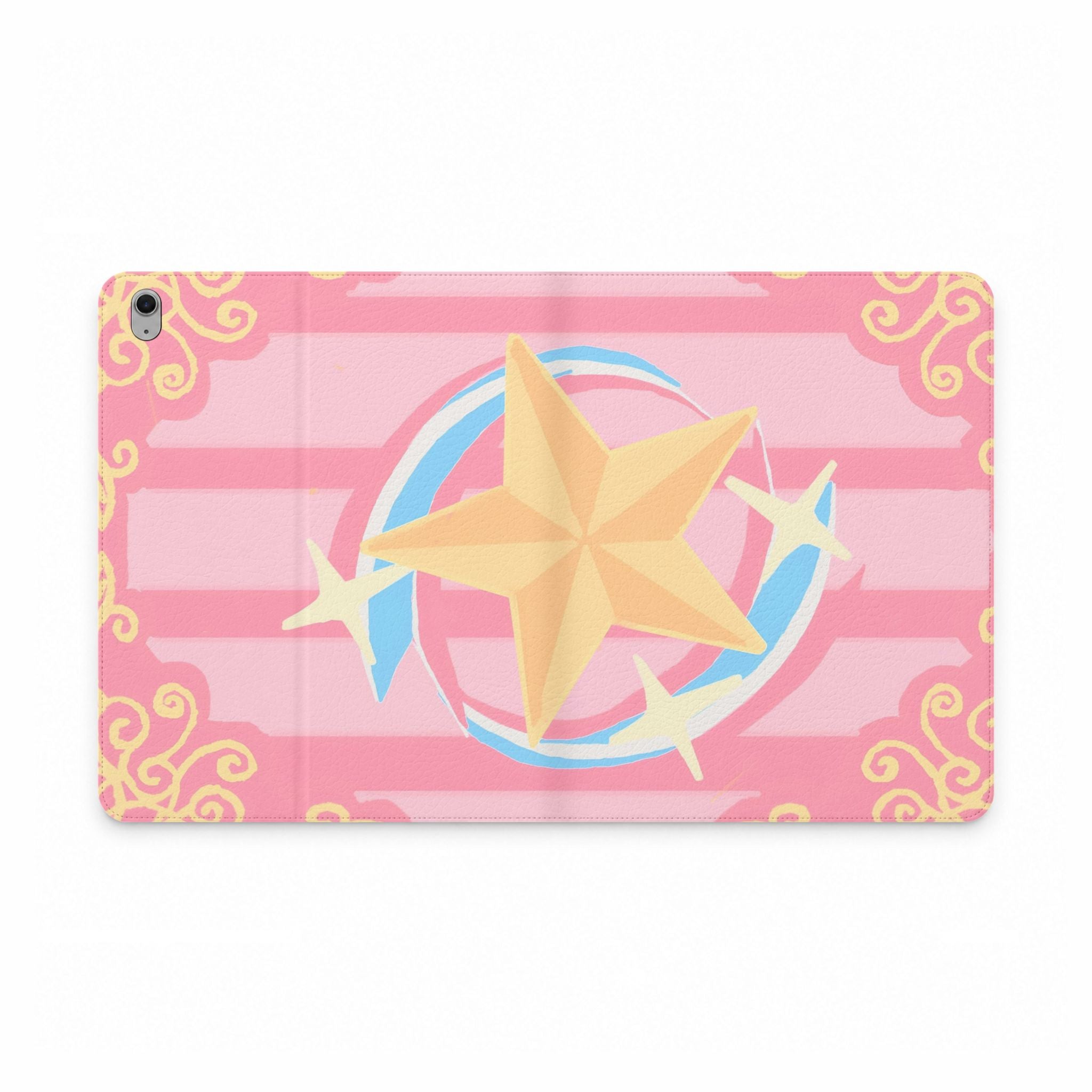 Pink Star Emblem Tablet Folio Case — Magical Girl Inspired Tablet Cover