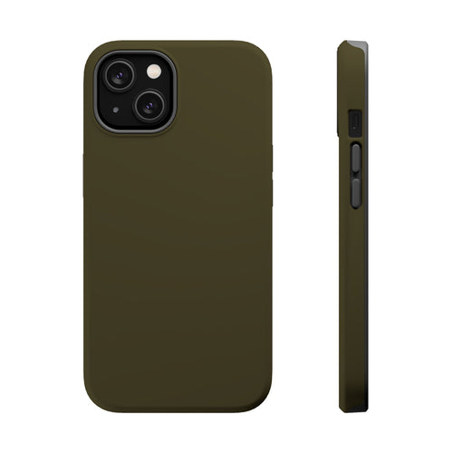 Dark Hennessey Brown Magnetic Impact-Resistant Phone Case