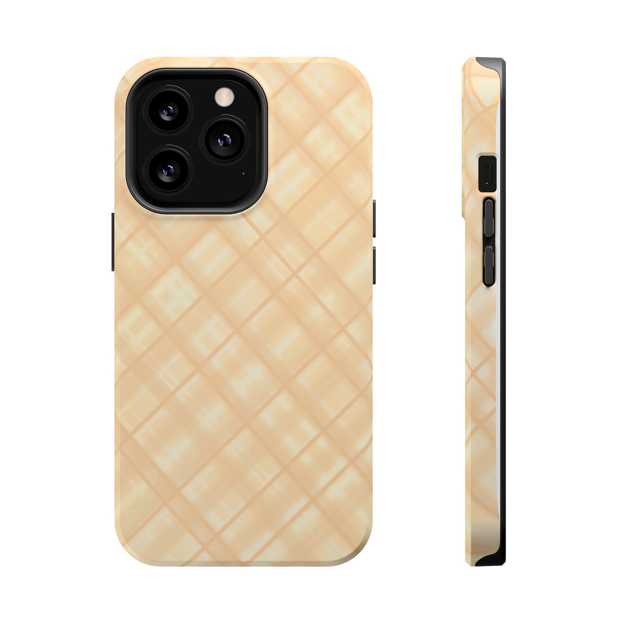 Checkered Butter Magnetic Impact-Resistant Case