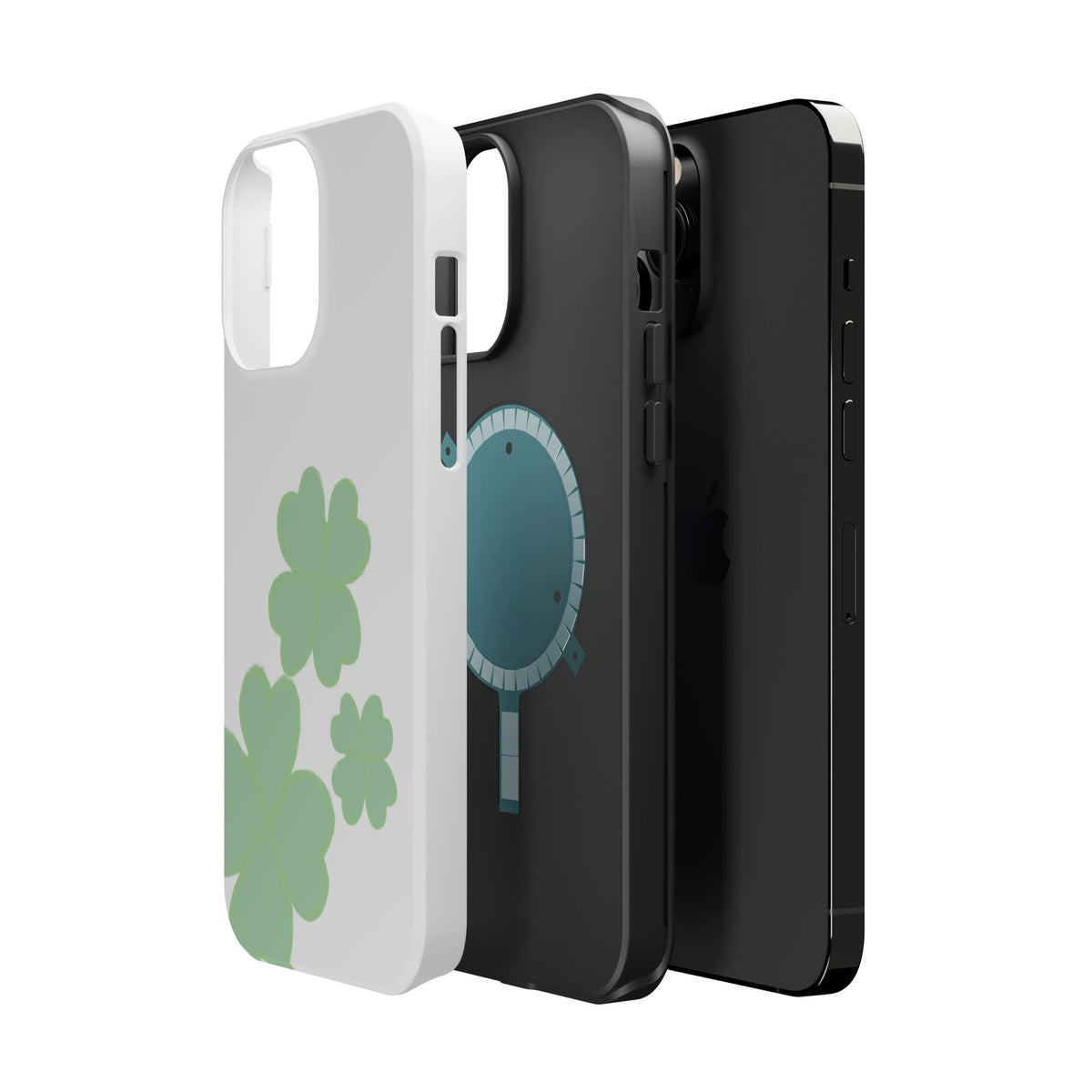 Green Clover Magnetic Impact-Resistant Case