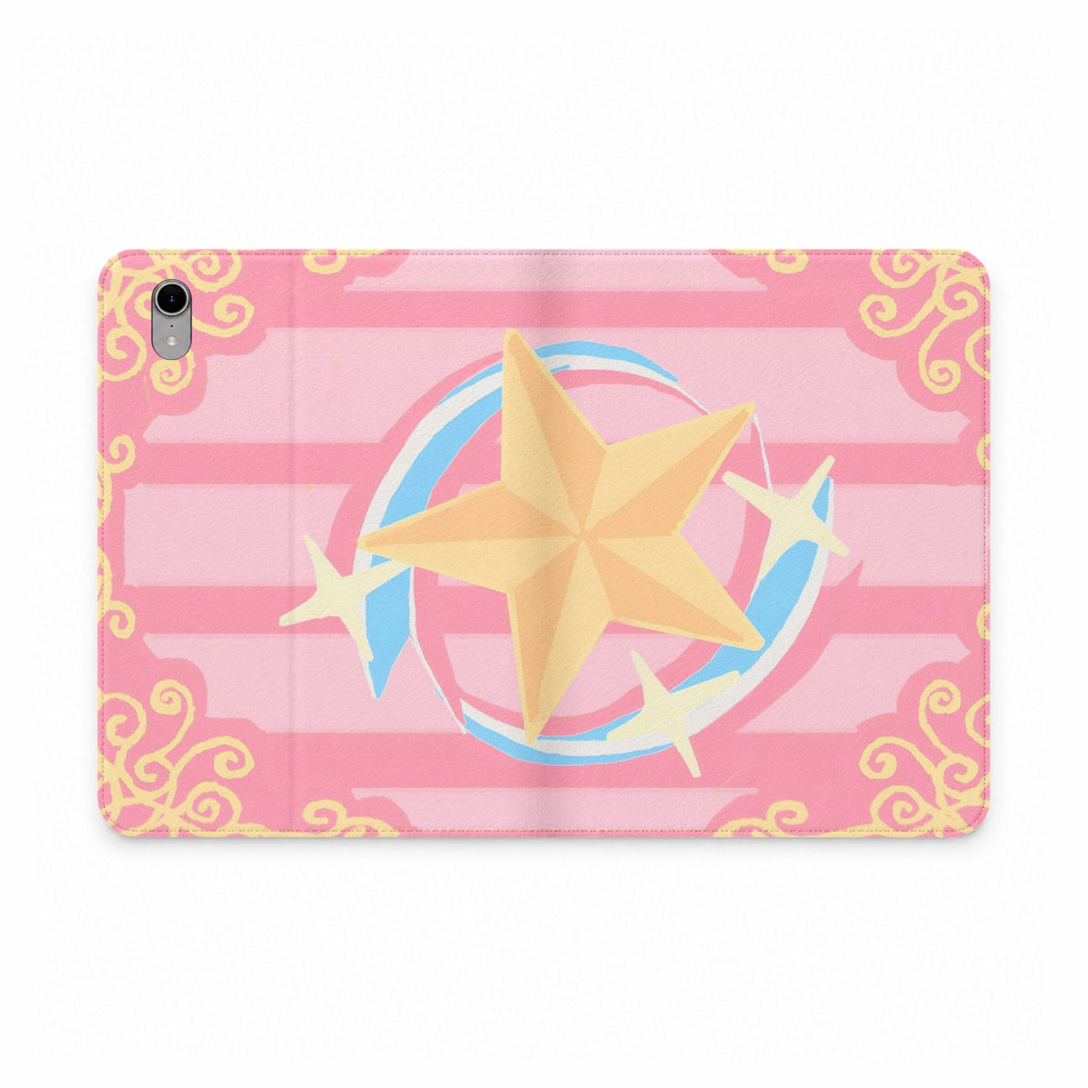 Pink Star Emblem Tablet Folio Case — Magical Girl Inspired Tablet Cover