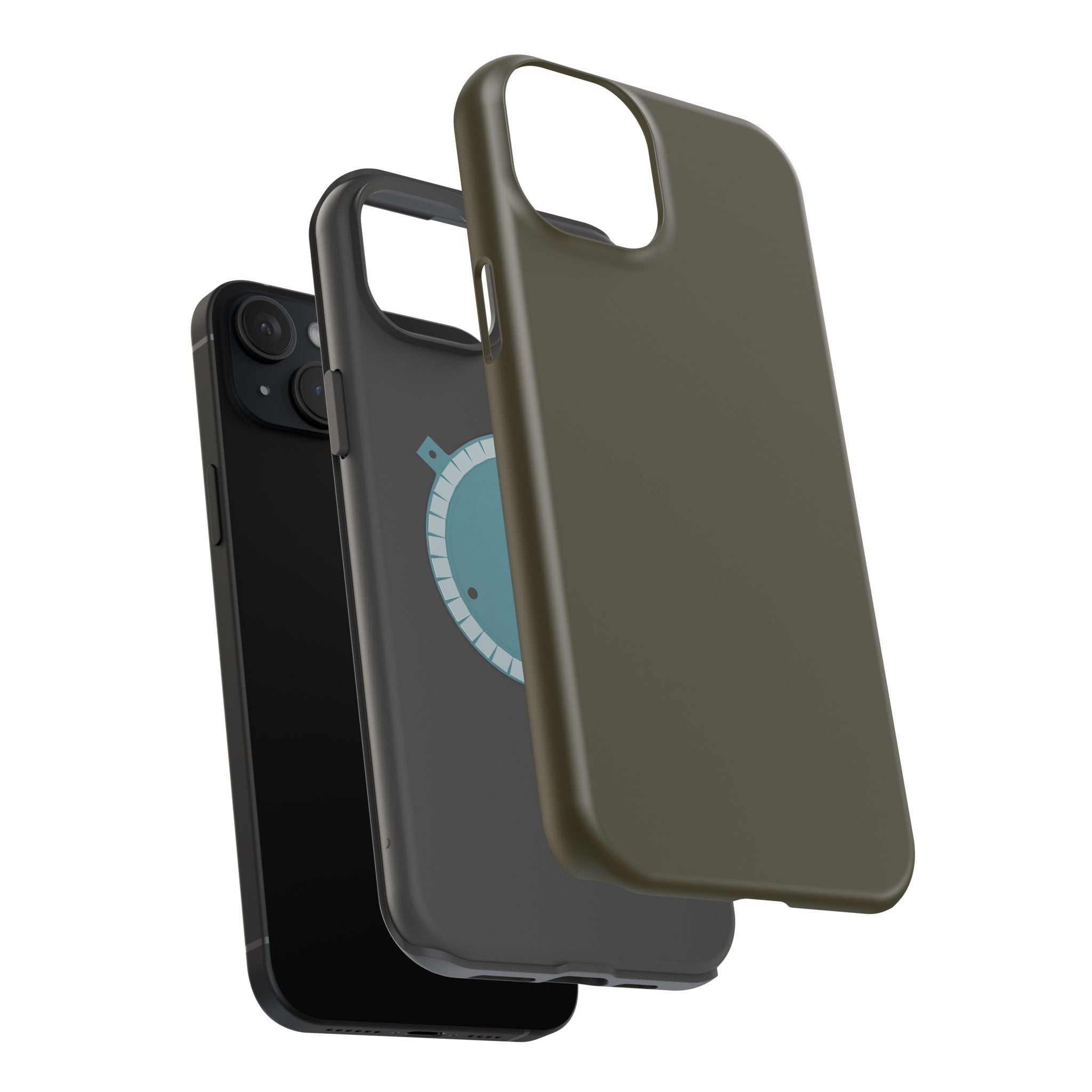 Dark Hennessey Brown Magnetic Impact-Resistant Phone Case