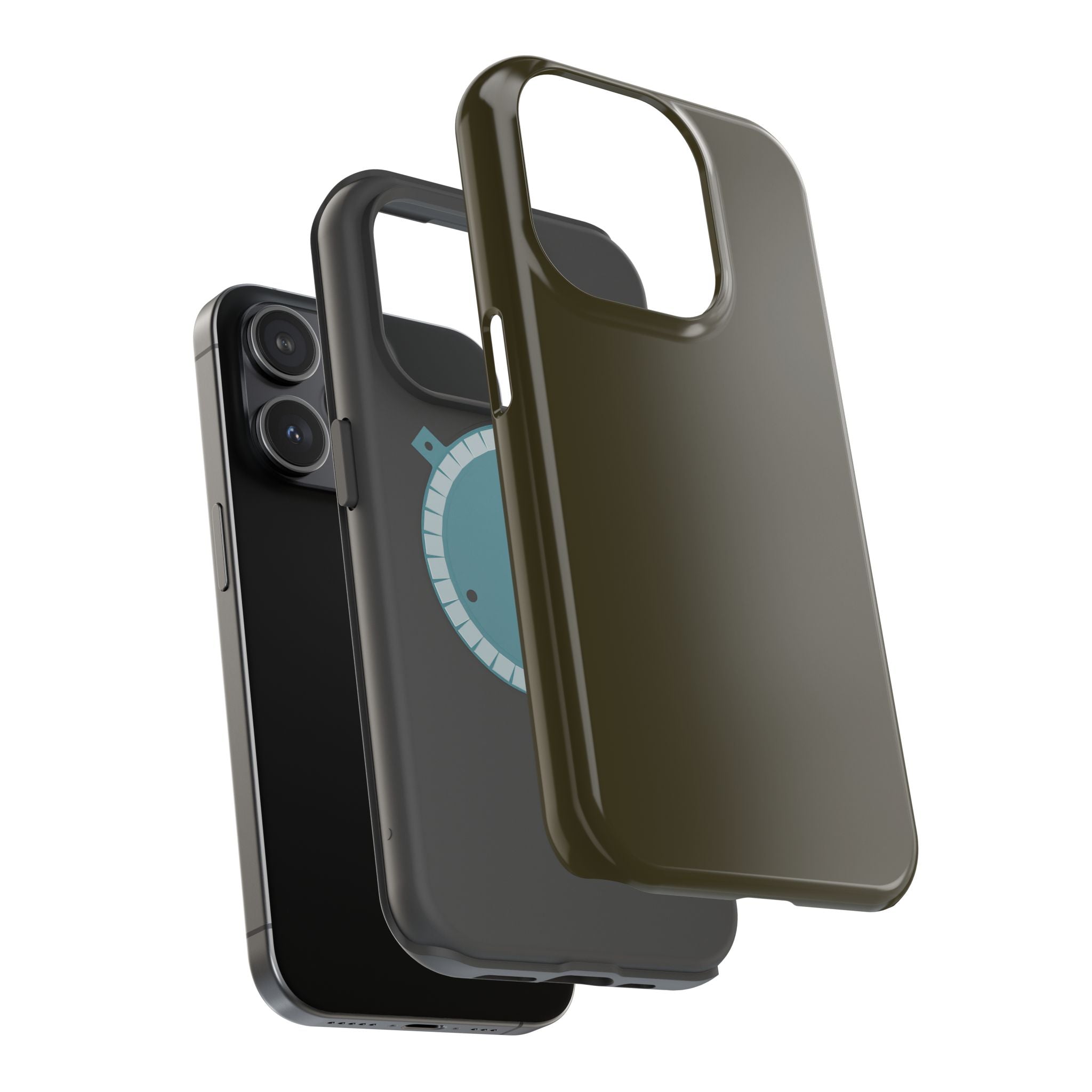 Dark Hennessey Brown Magnetic Impact-Resistant Phone Case