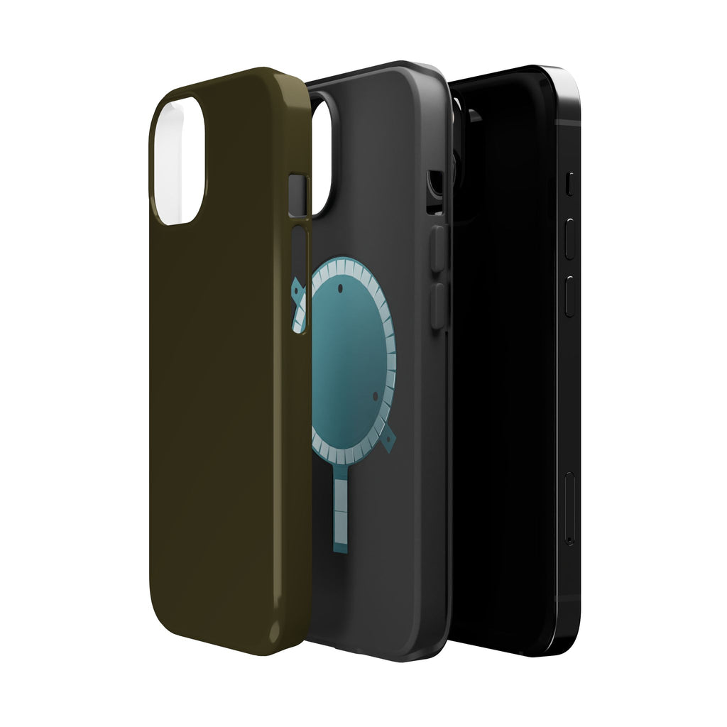 Dark Hennessey Brown Magnetic Impact-Resistant Phone Case