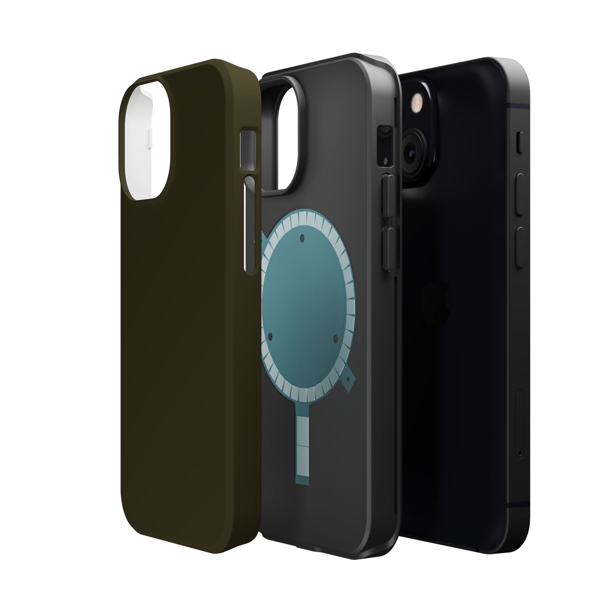Dark Hennessey Brown Magnetic Impact-Resistant Phone Case