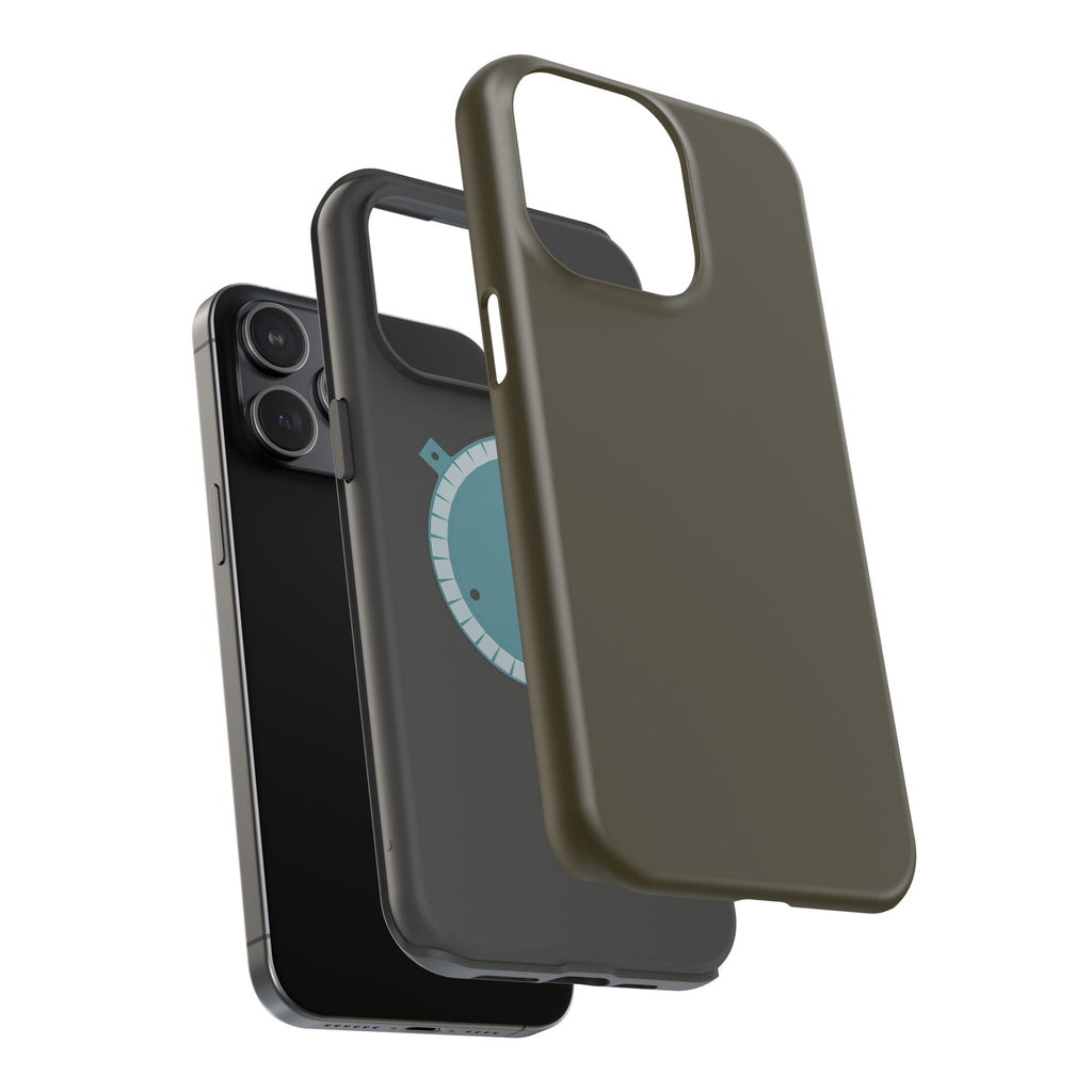Dark Hennessey Brown Magnetic Impact-Resistant Phone Case