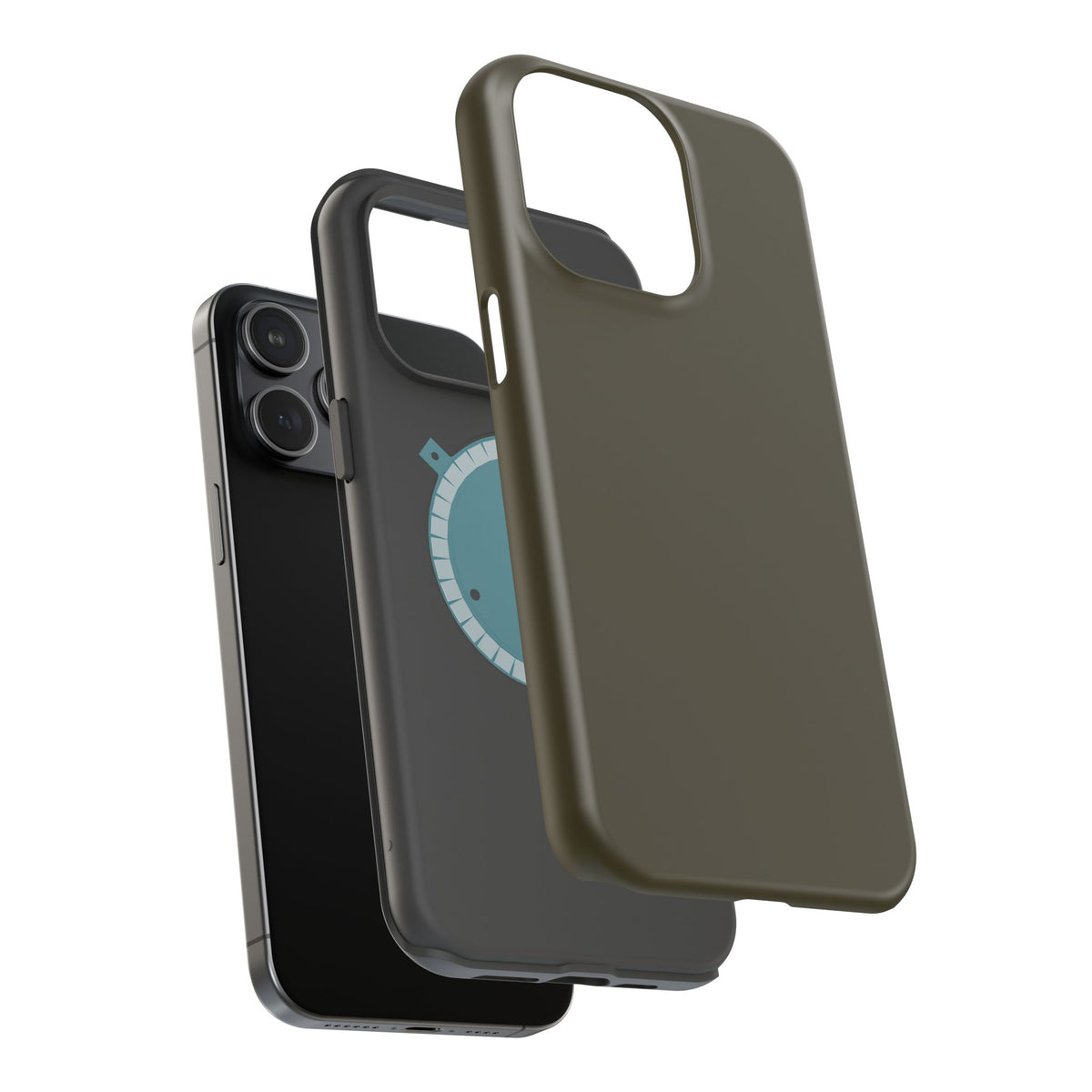 Dark Hennessey Brown Magnetic Impact-Resistant Phone Case