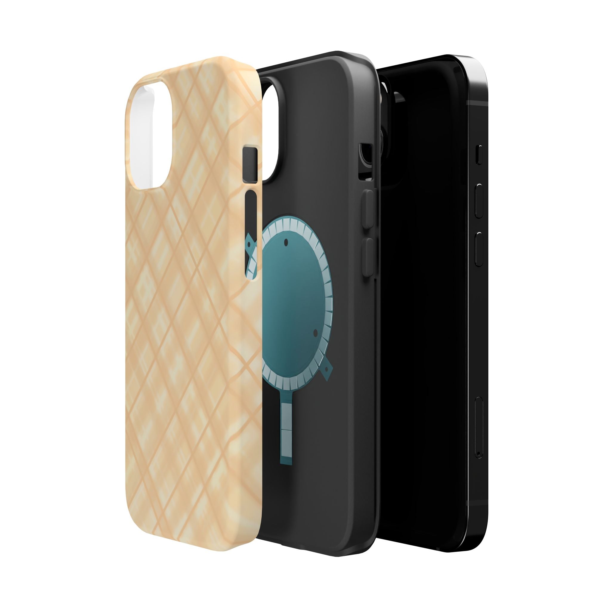 Checkered Butter Magnetic Impact-Resistant Case
