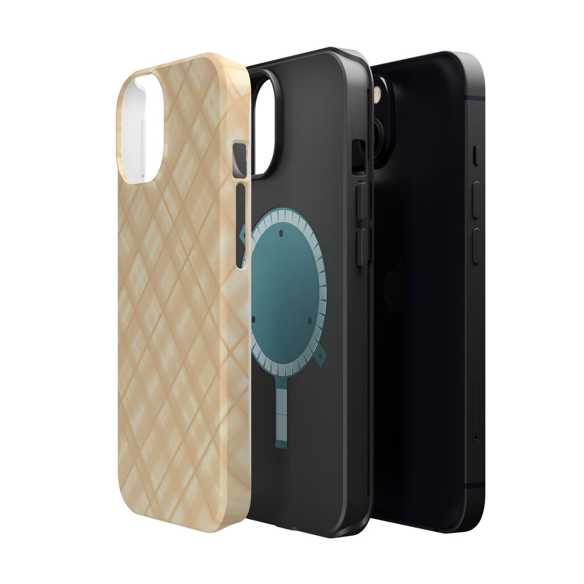 Checkered Butter Magnetic Impact-Resistant Case
