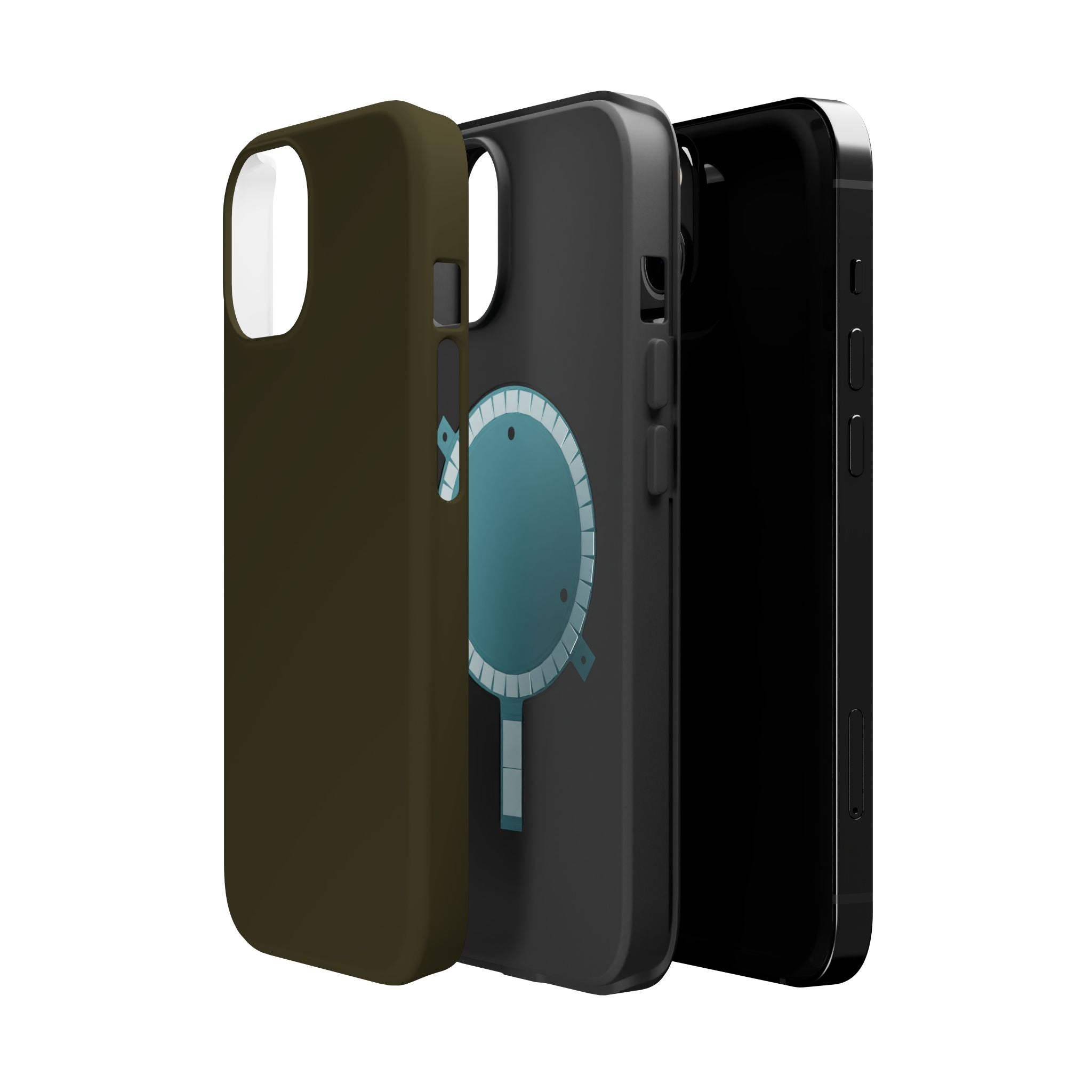 Dark Hennessey Brown Magnetic Impact-Resistant Phone Case