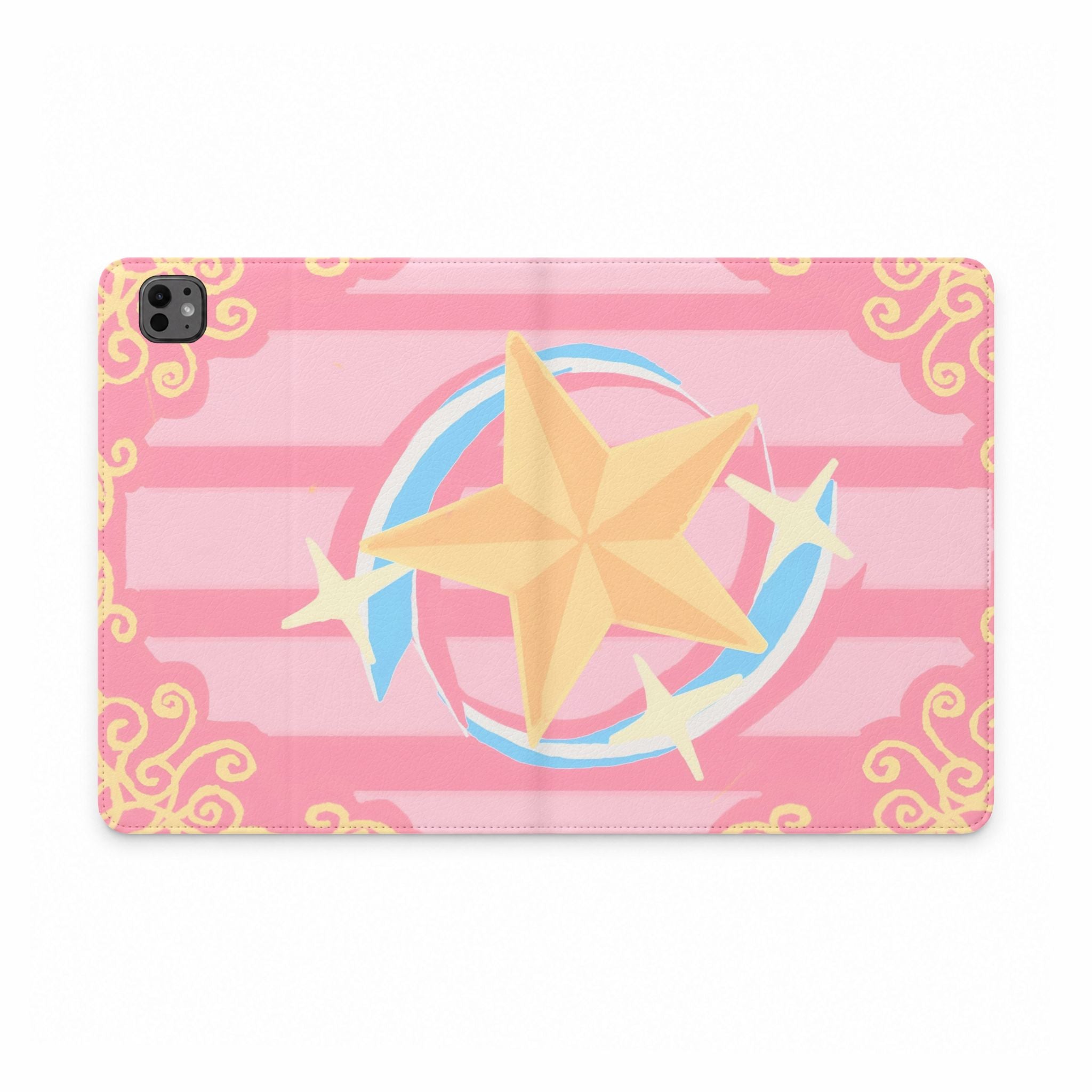 Pink Star Emblem Tablet Folio Case — Magical Girl Inspired Tablet Cover