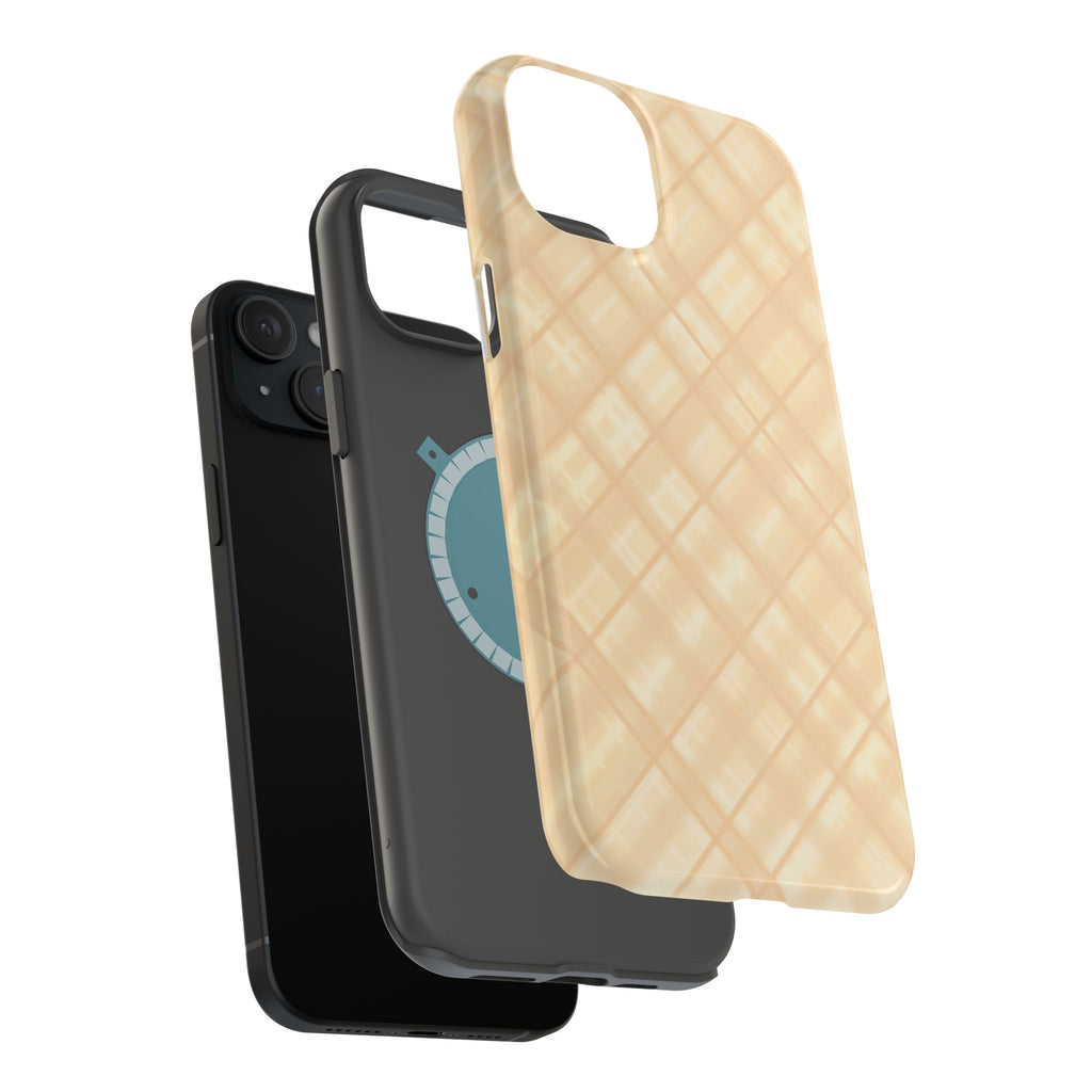 Checkered Butter Magnetic Impact-Resistant Case