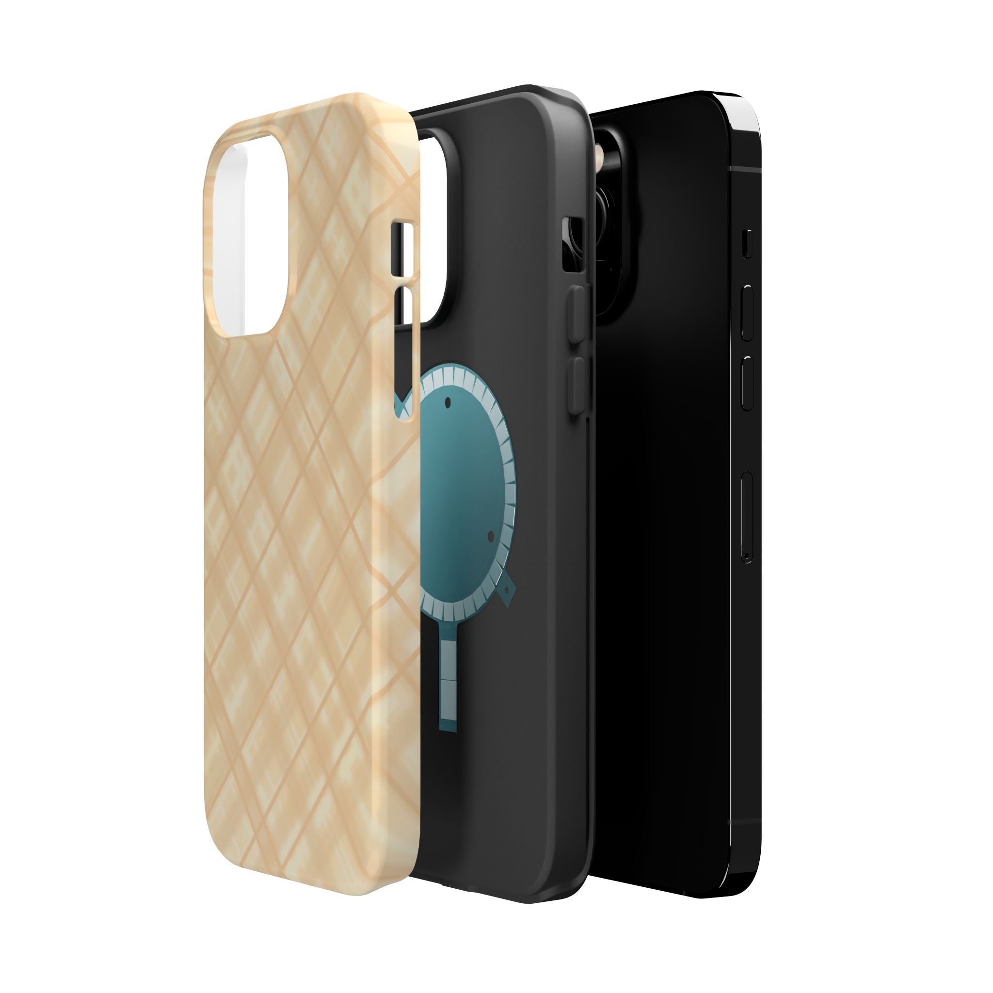 Checkered Butter Magnetic Impact-Resistant Case
