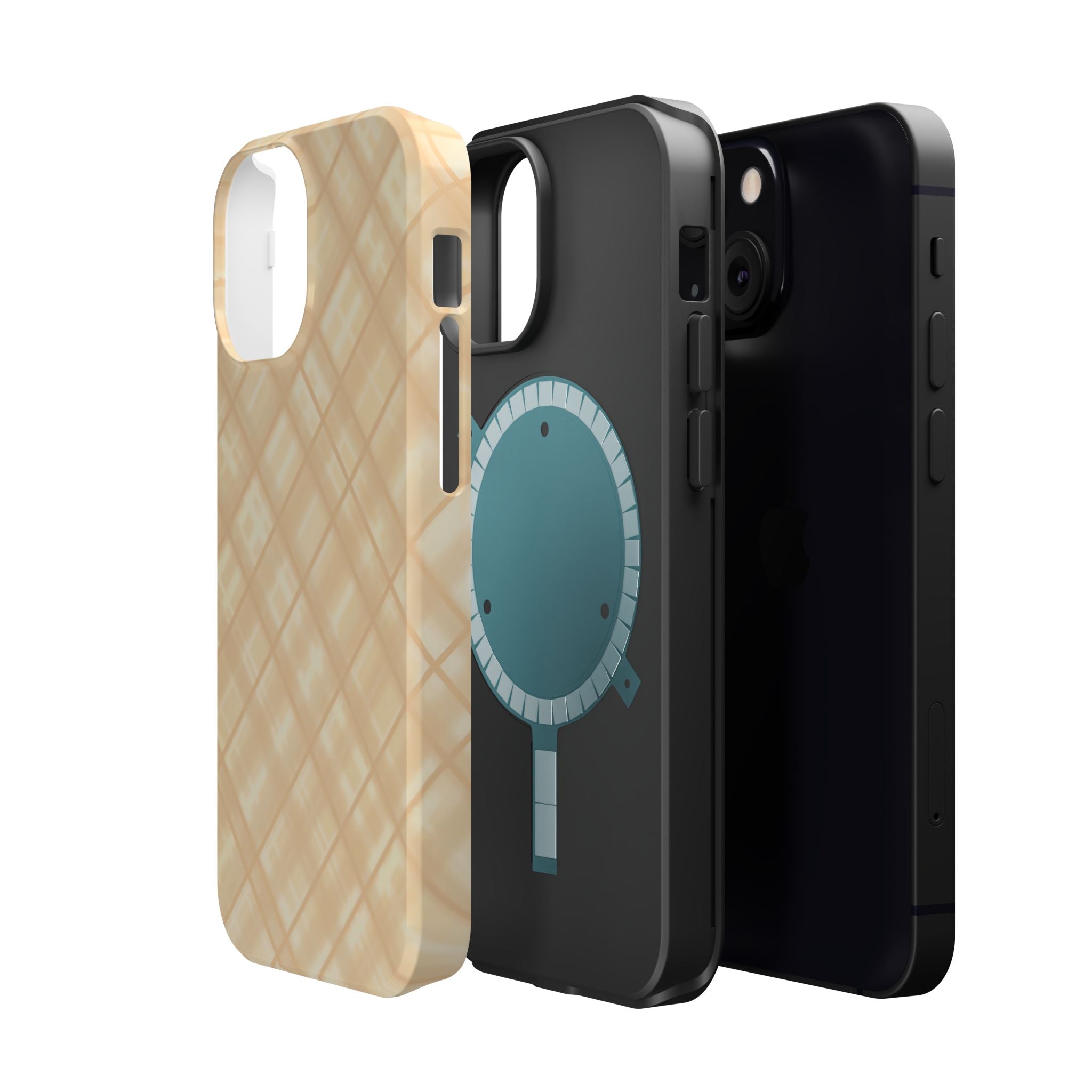 Checkered Butter Magnetic Impact-Resistant Case