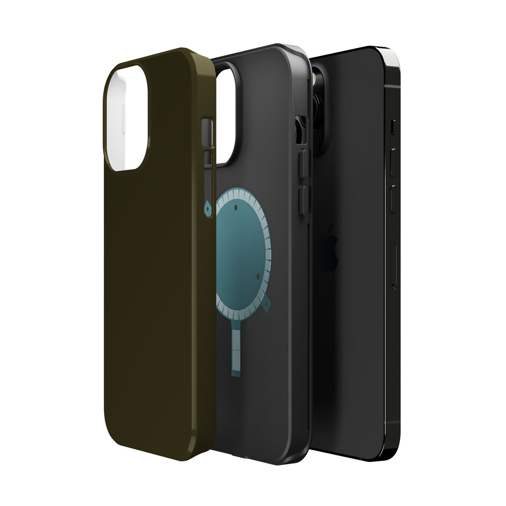 Dark Hennessey Brown Magnetic Impact-Resistant Phone Case