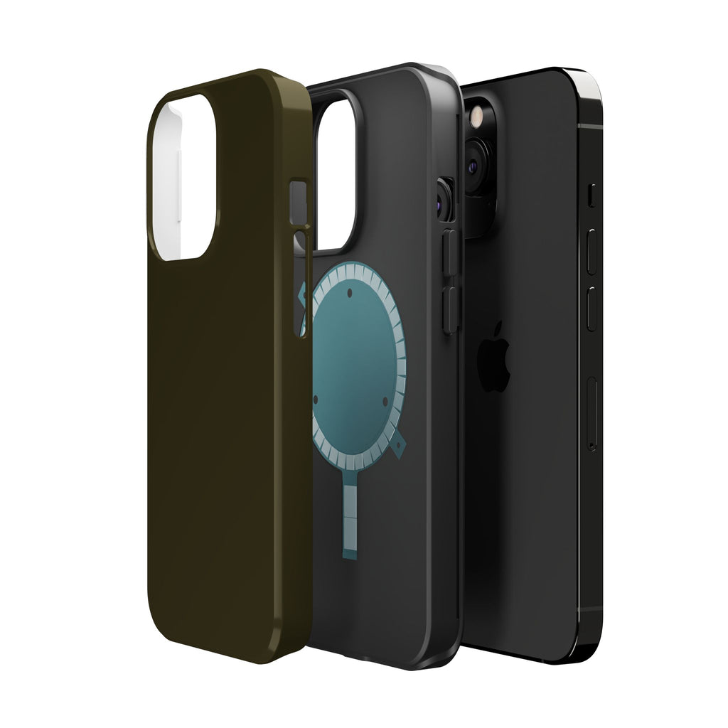 Dark Hennessey Brown Magnetic Impact-Resistant Phone Case