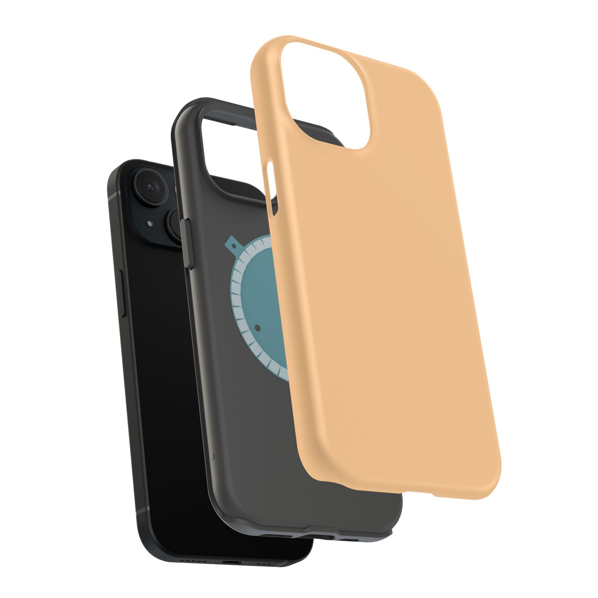 Orange Cream Magnetic Impact-Resistant Phone Case