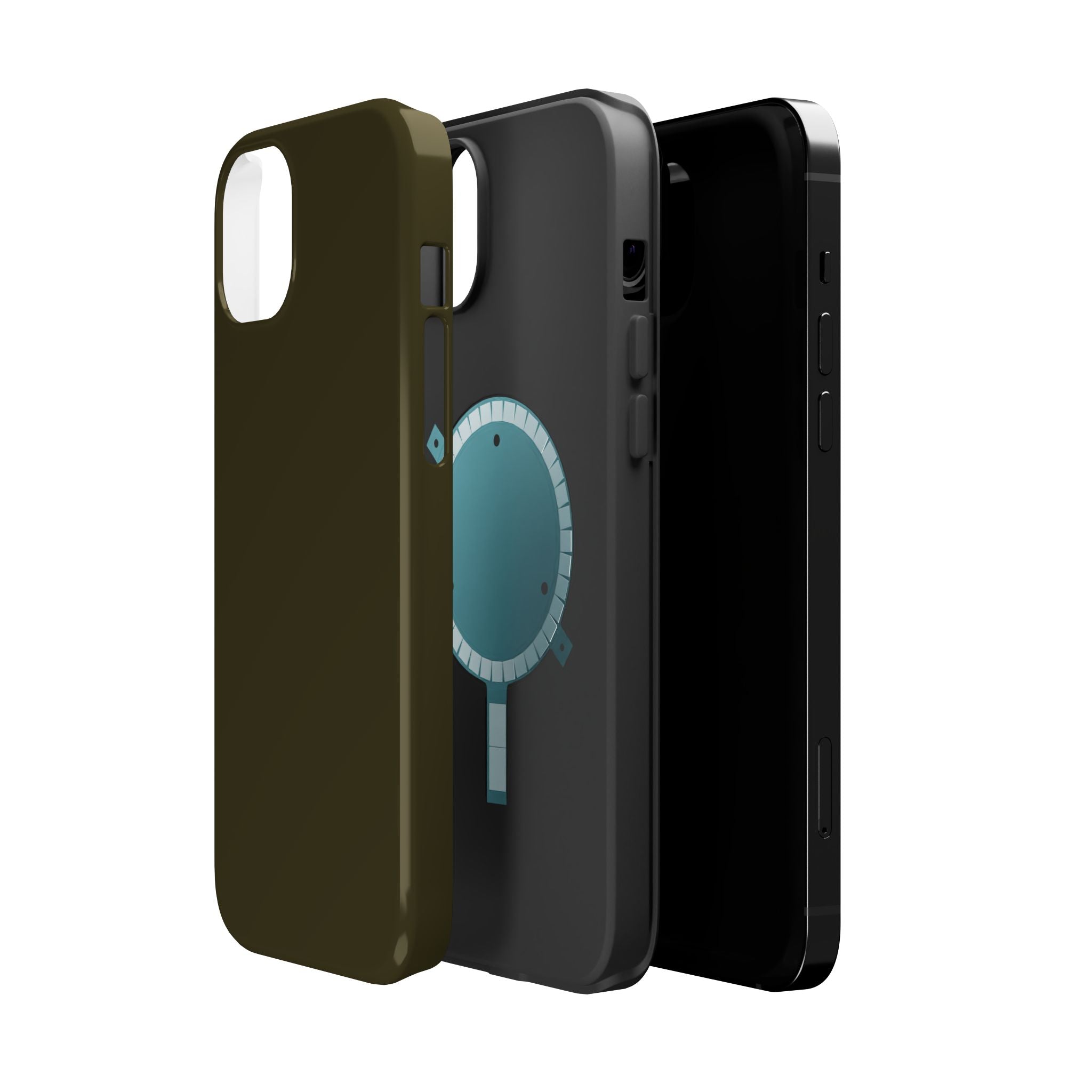 Dark Hennessey Brown Magnetic Impact-Resistant Phone Case