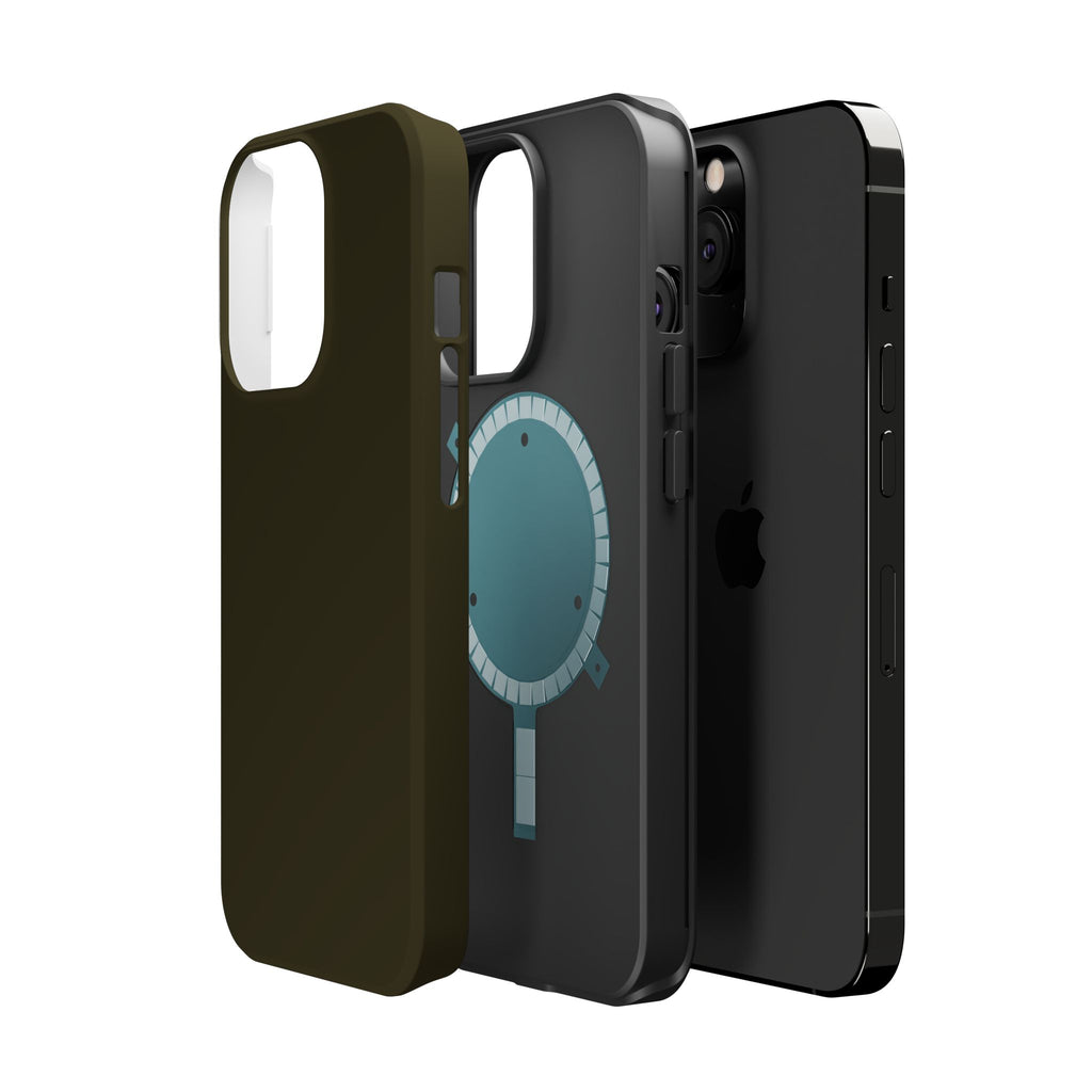 Dark Hennessey Brown Magnetic Impact-Resistant Phone Case