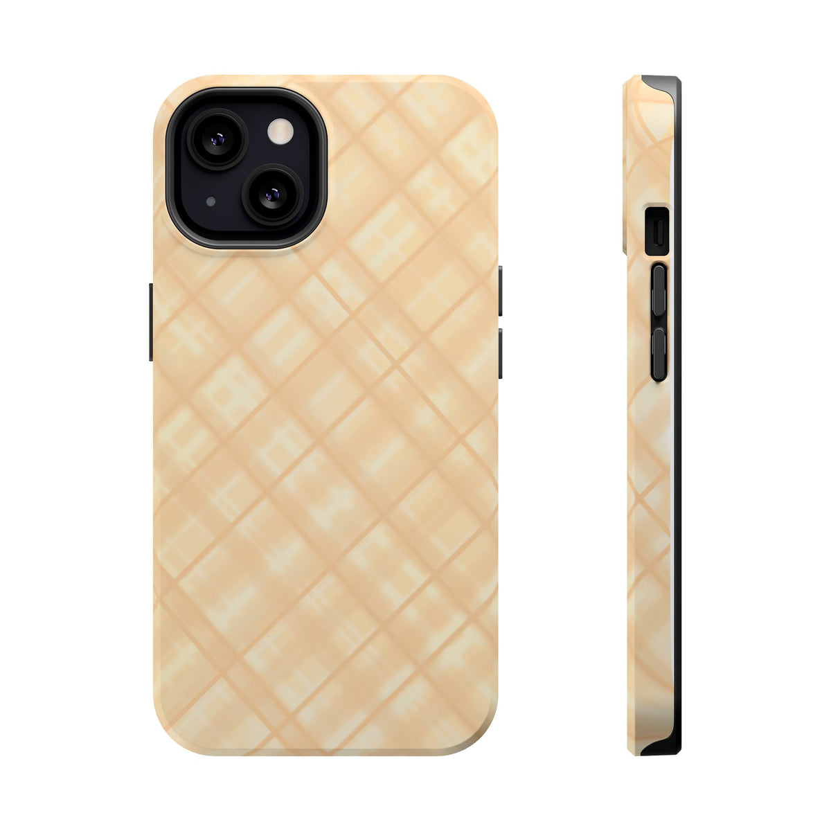 Checkered Butter Magnetic Impact-Resistant Case