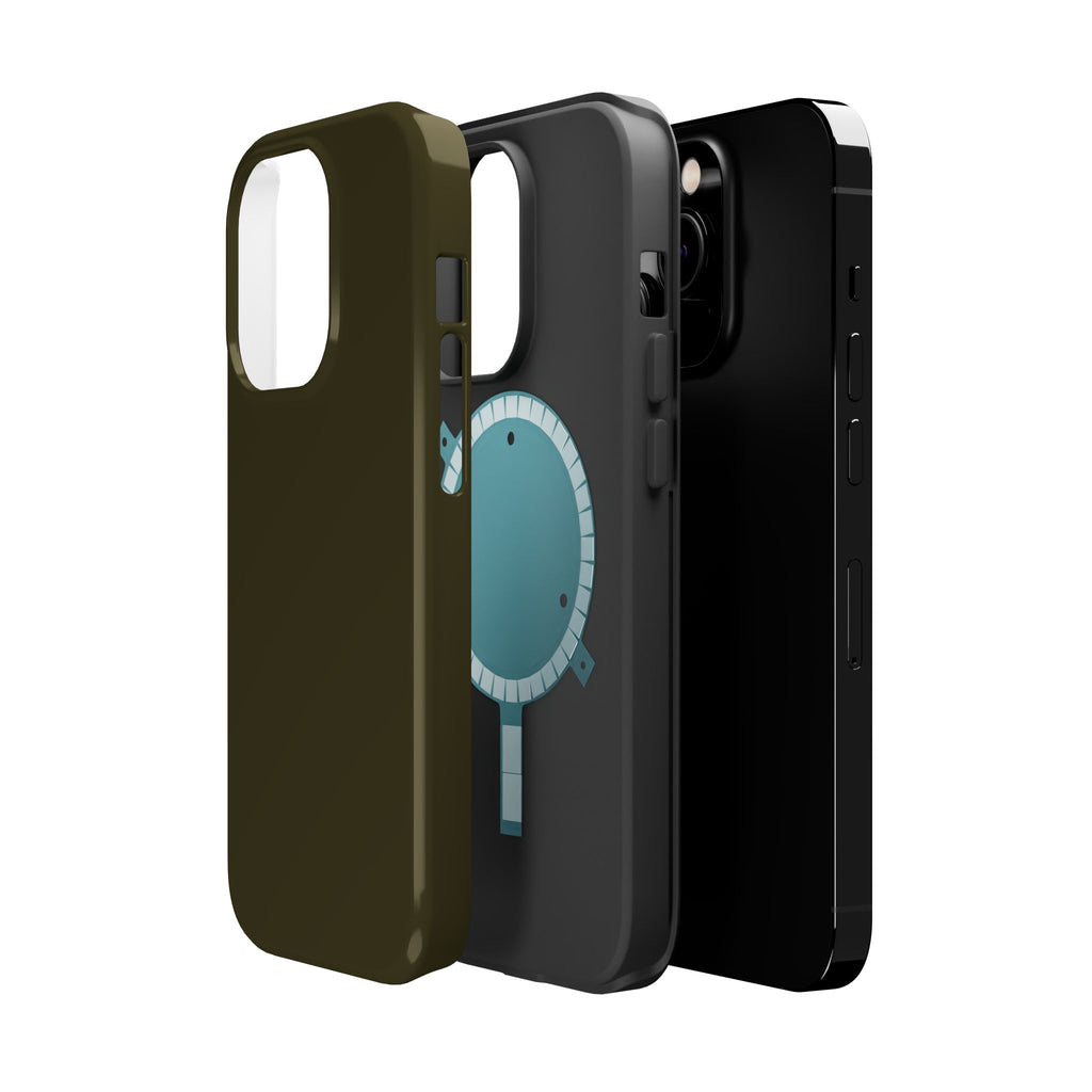 Dark Hennessey Brown Magnetic Impact-Resistant Phone Case