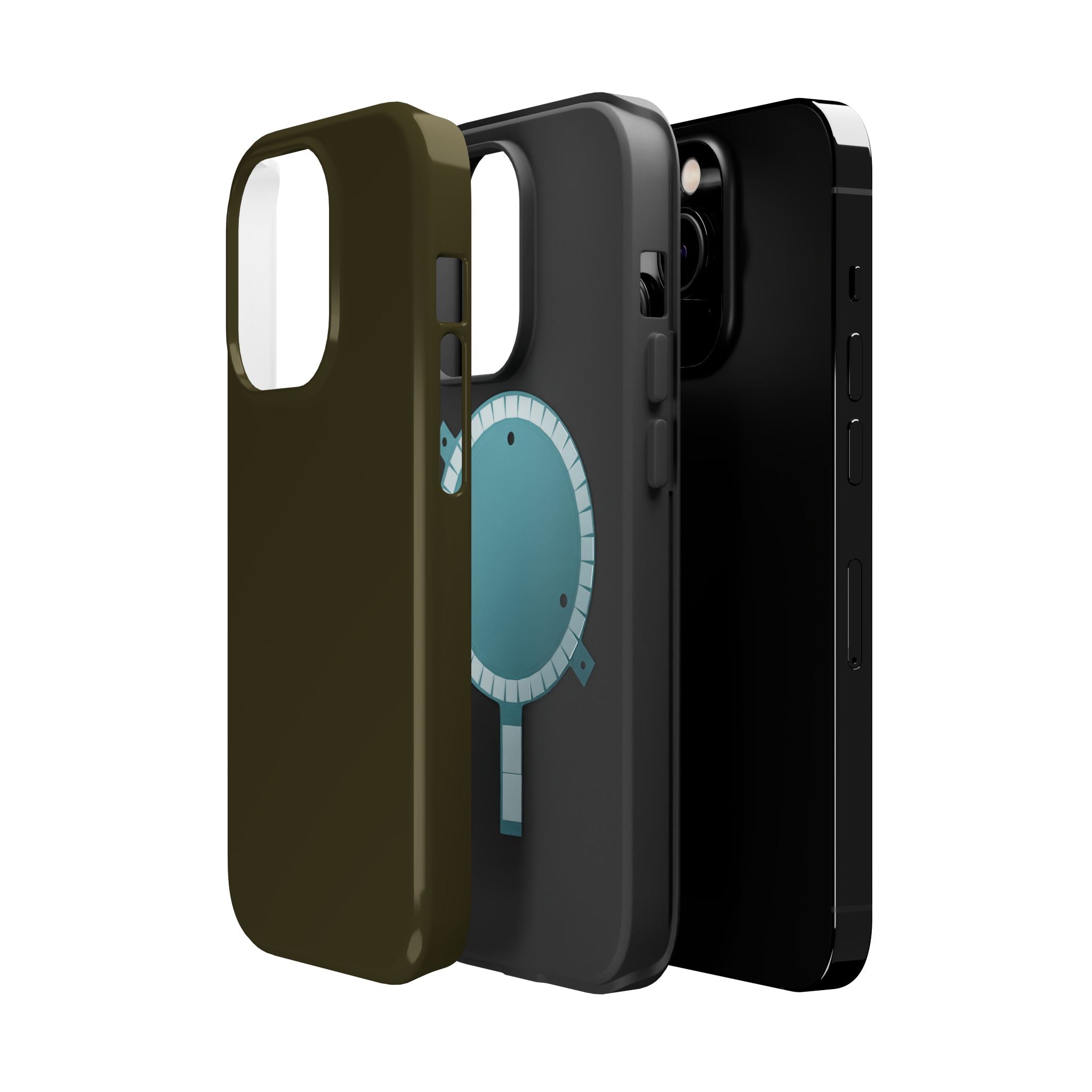 Dark Hennessey Brown Magnetic Impact-Resistant Phone Case
