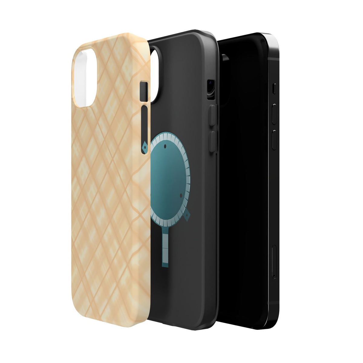 Checkered Butter Magnetic Impact-Resistant Case