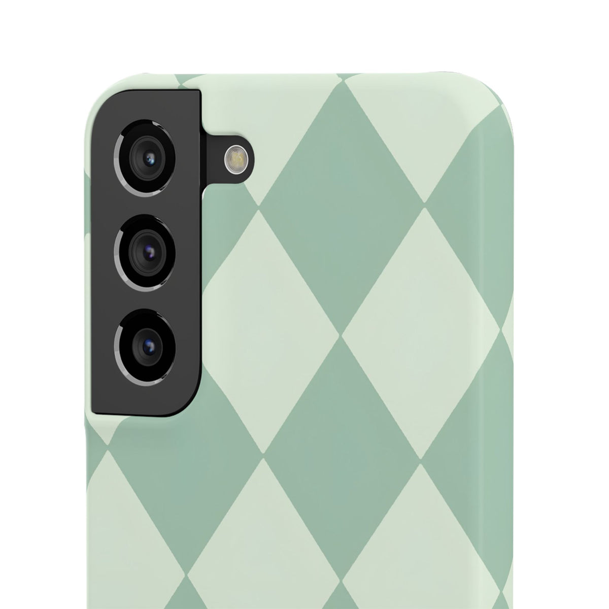 Mint Argyle Snap Phone Case