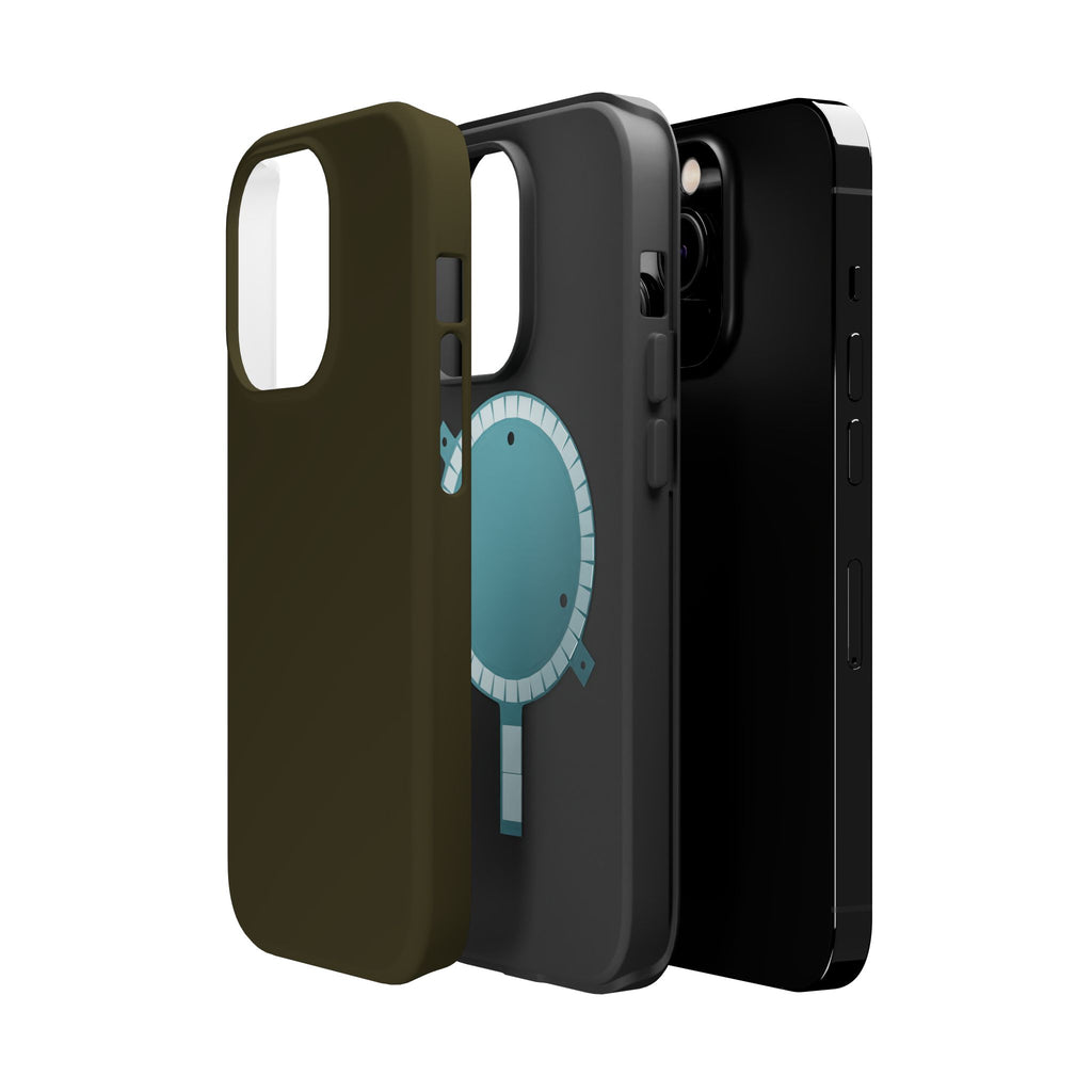 Dark Hennessey Brown Magnetic Impact-Resistant Phone Case
