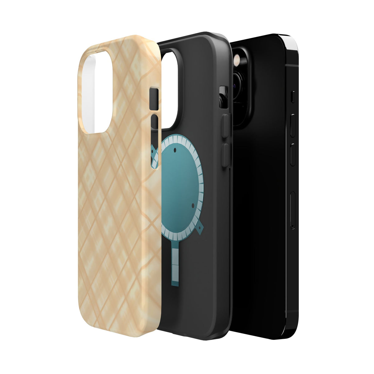 Checkered Butter Magnetic Impact-Resistant Case