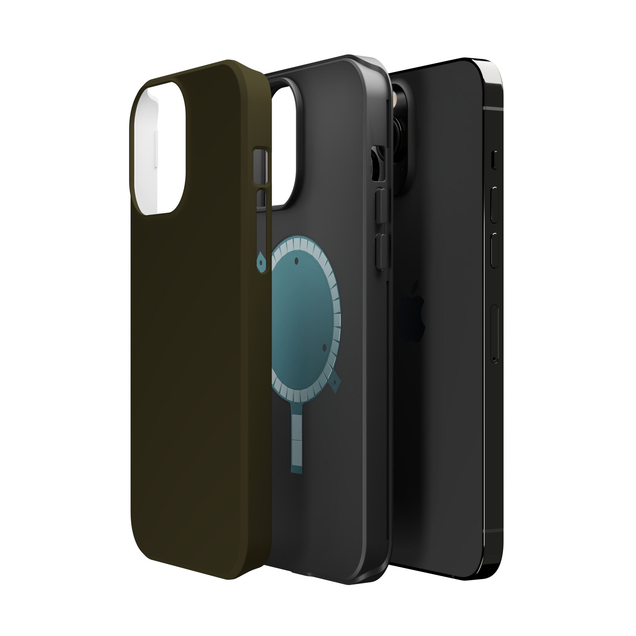 Dark Hennessey Brown Magnetic Impact-Resistant Phone Case