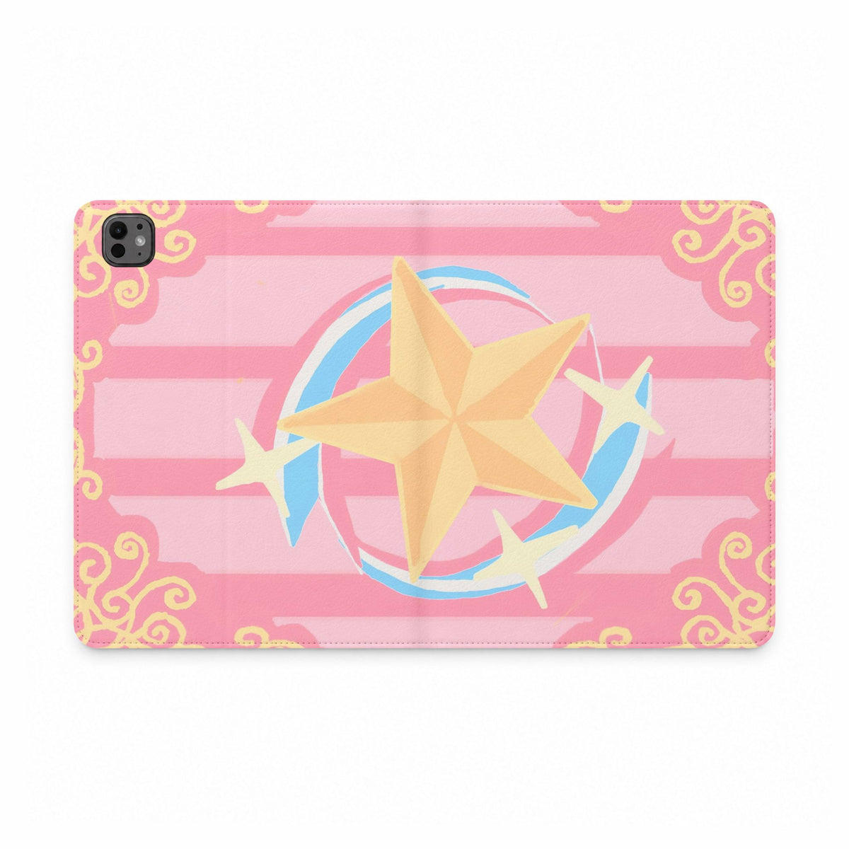 Pink Star Emblem Tablet Folio Case — Magical Girl Inspired Tablet Cover