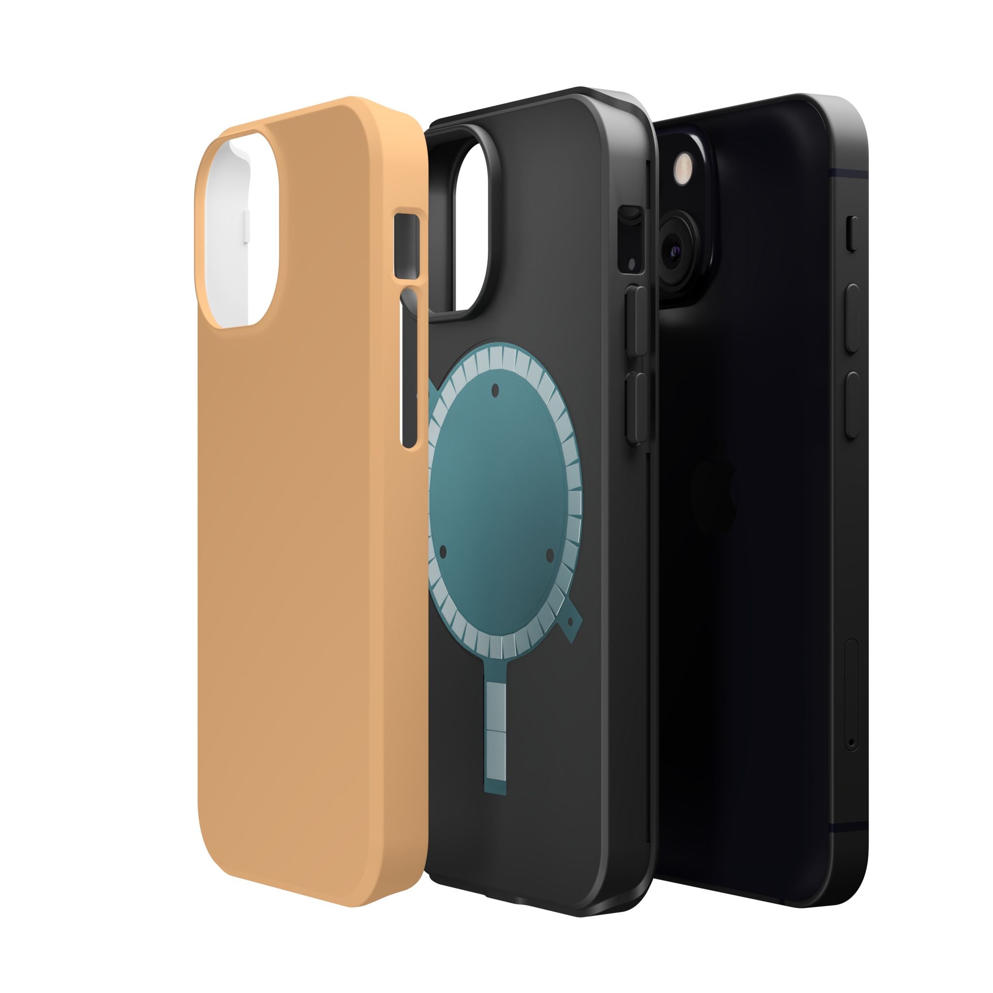 Orange Cream Magnetic Impact-Resistant Phone Case