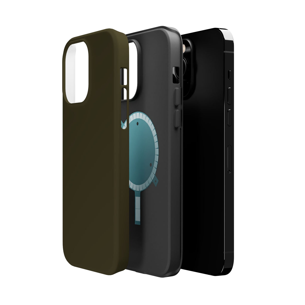 Dark Hennessey Brown Magnetic Impact-Resistant Phone Case