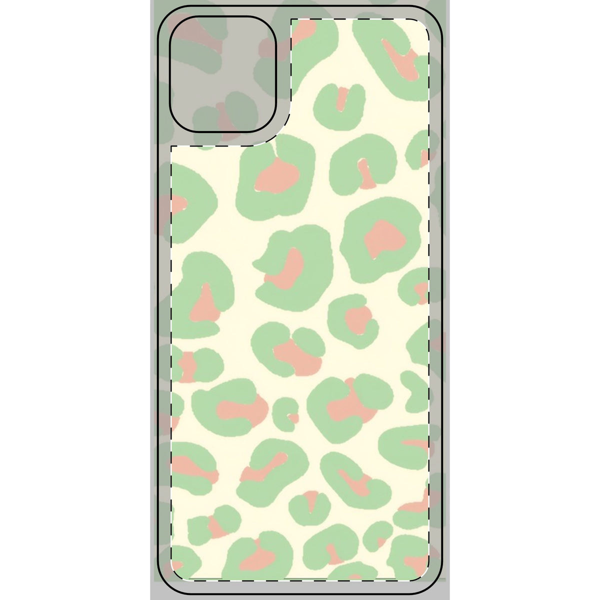 Pistachio and Strawberry Leopard Print Phone Case