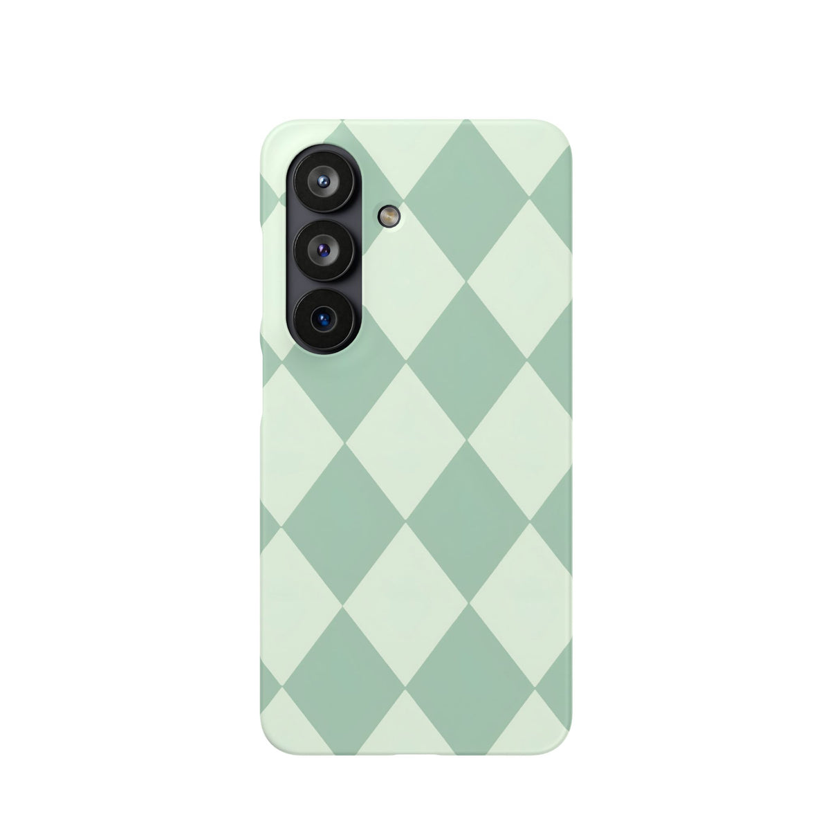 Mint Argyle Snap Phone Case