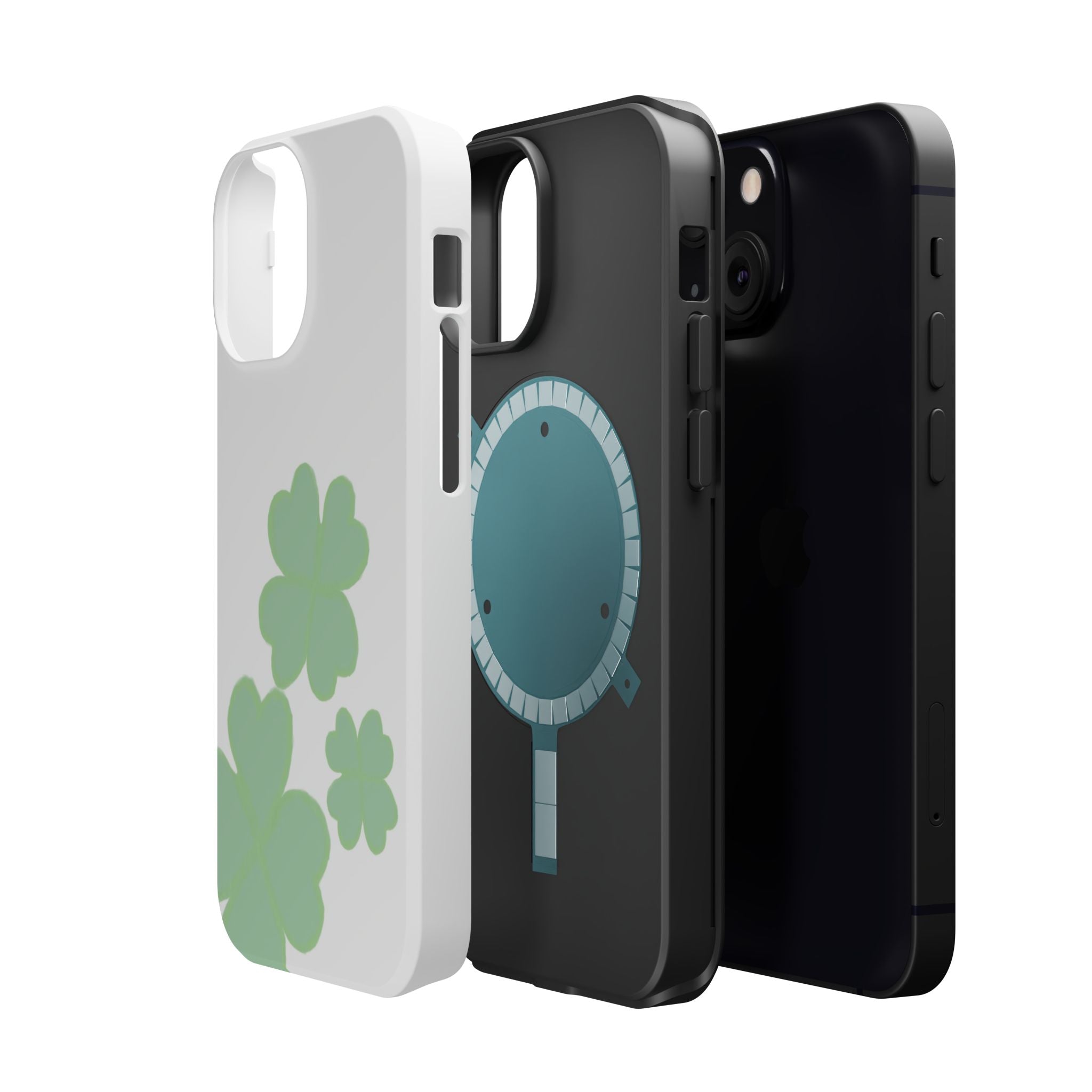 Green Clover Magnetic Impact-Resistant Case