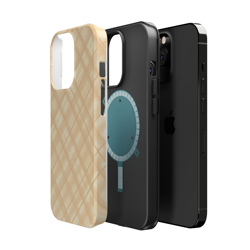 Checkered Butter Magnetic Impact-Resistant Case