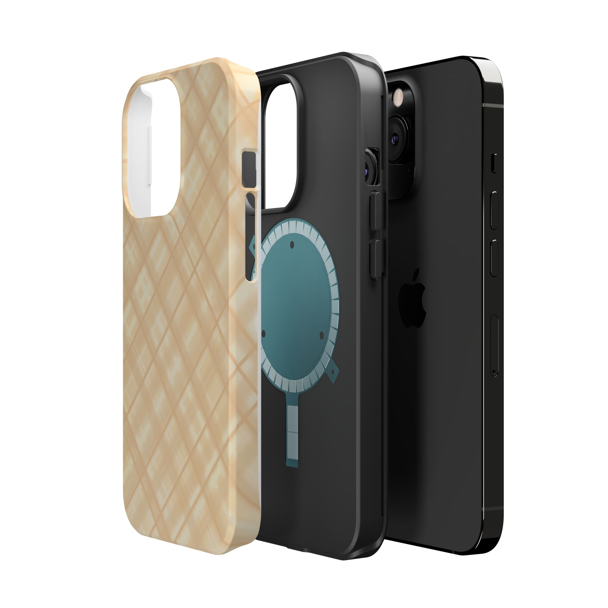 Checkered Butter Magnetic Impact-Resistant Case