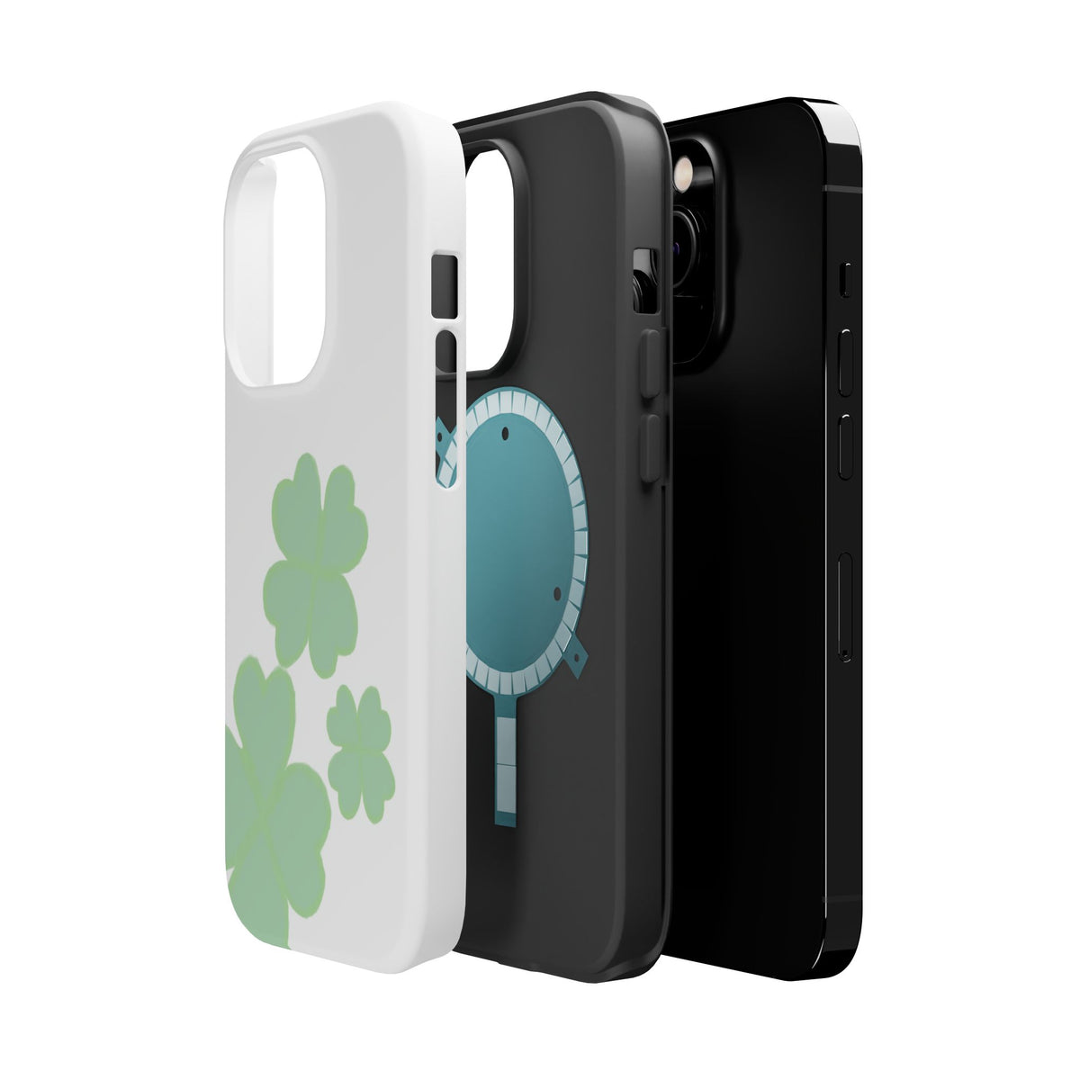 Green Clover Magnetic Impact-Resistant Case