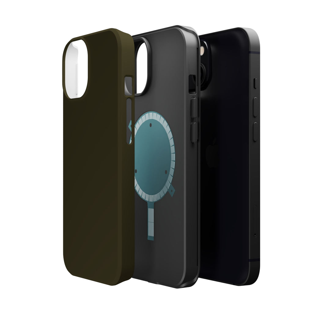 Dark Hennessey Brown Magnetic Impact-Resistant Phone Case